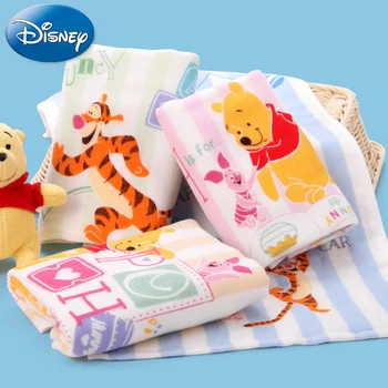 

Disney Cute Winnie Pooh Printing Boy Girl Gauze Child Towel 100%Cotton Towel Four Styles Comfortable And Soft Towel