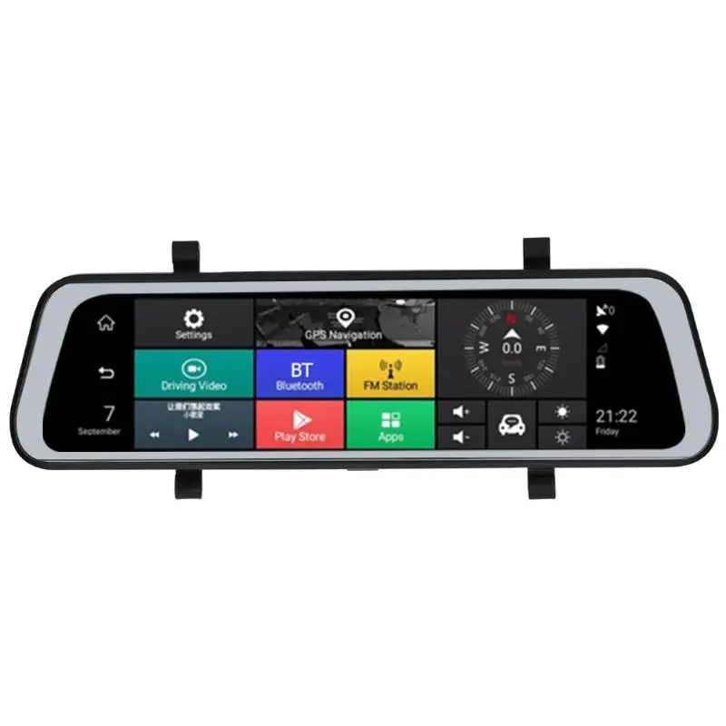 

9.66 Inch 4G Android 8.1 Touch Screen Car Rearview Mirror DVR Camera GPS Navigator ADAS HD Night Vision Dash Cam Camera