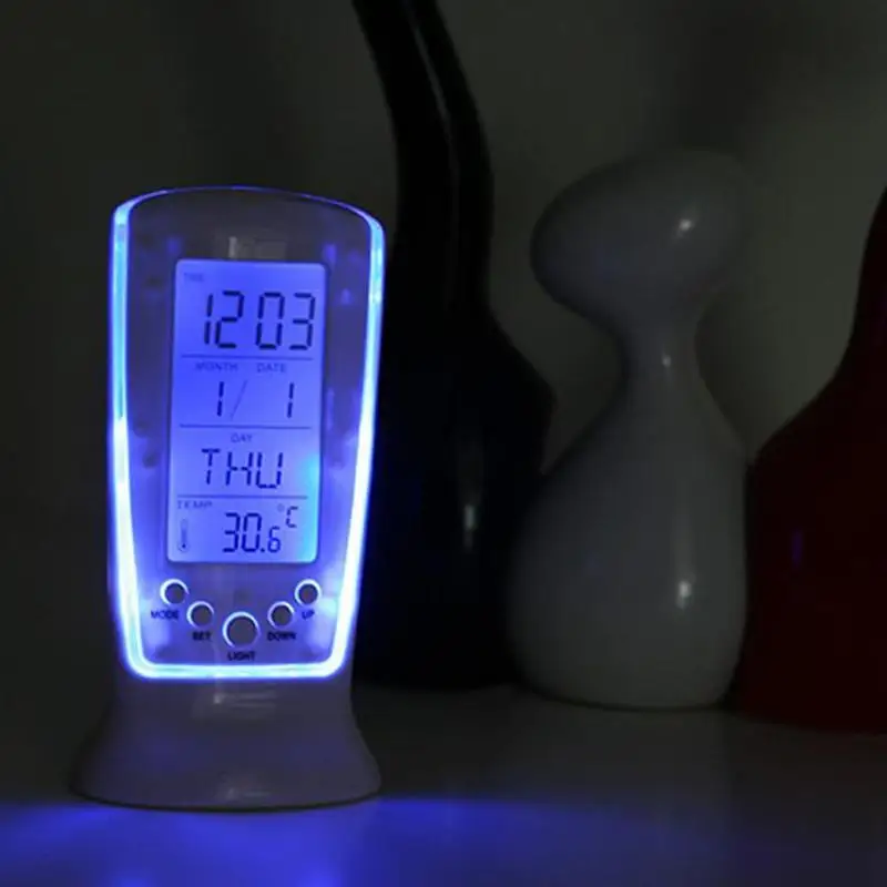 

Calendar Clock Modern Date Time Music Temperature Digital Display Desktop Alarm Clocks Backlight Desk Table Clock Drop Shipping