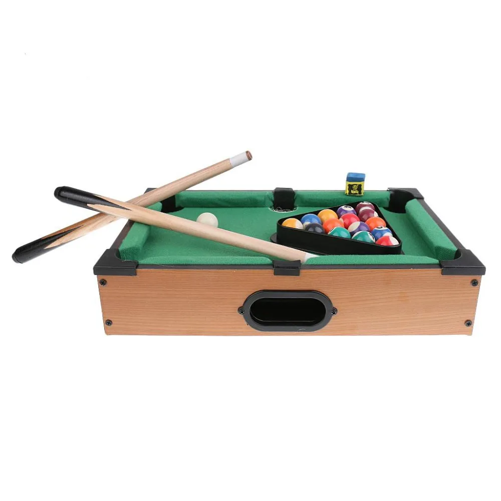 Mini Tabletop Pool Table Desktop Billiards Sets Children'S Play Sports Balls Sports Toys Xmas Gift Family Fun Entertainment