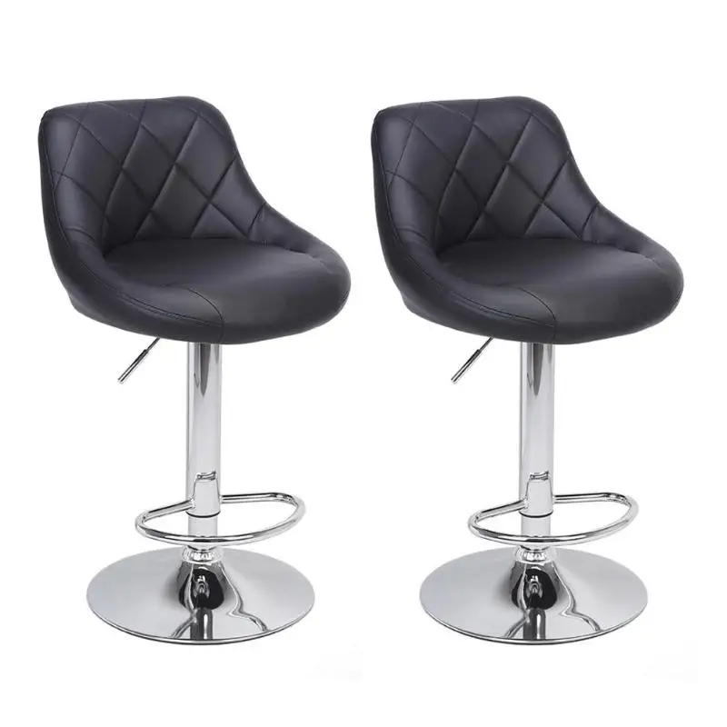 2 шт. регулируемая спинка барный стул офисное кафе мебель комплект вращения стул