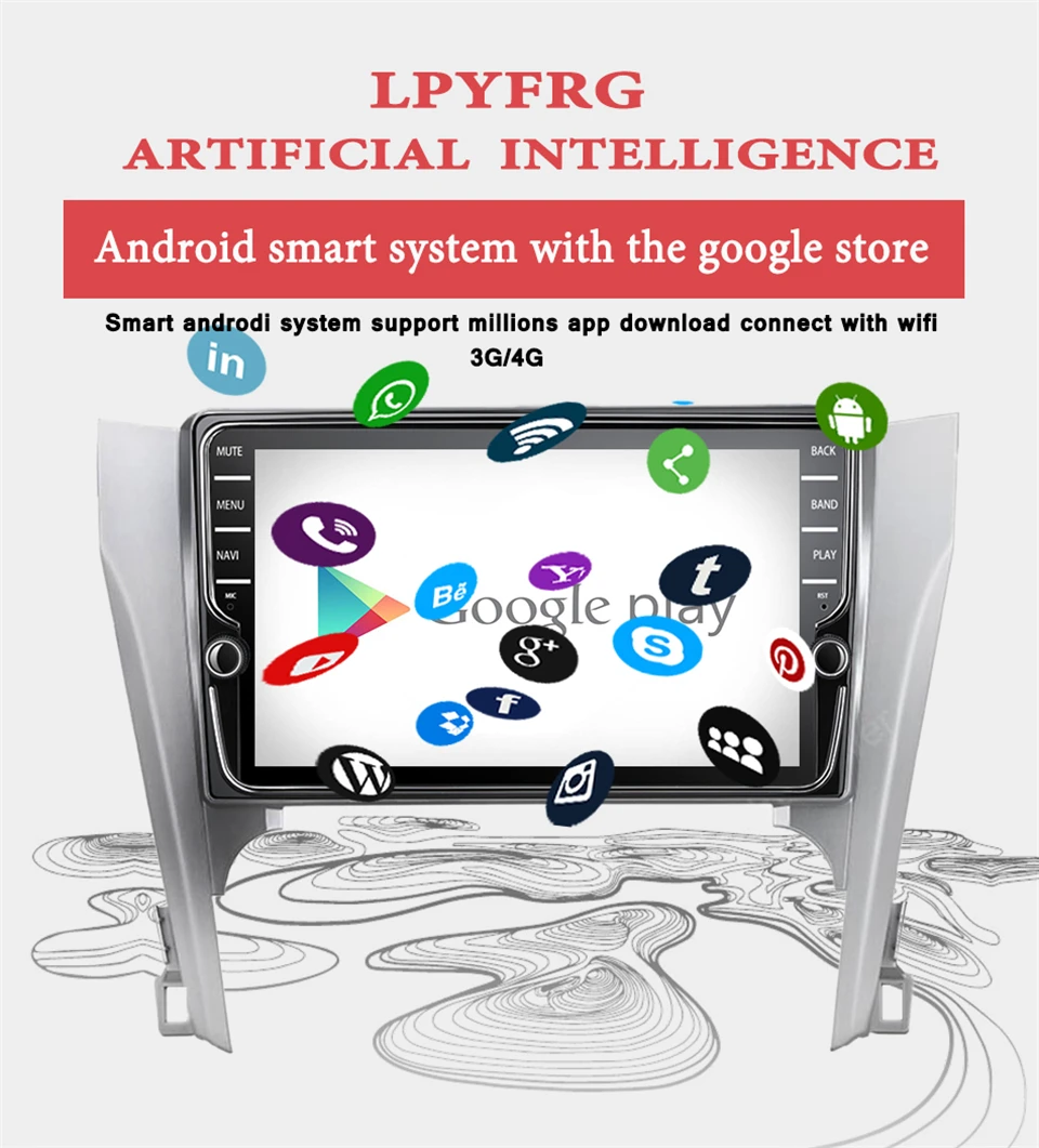 Flash Deal 4G+64G Android 9.1 4G Car Radio Head Unit Video Player Navigation GPS WiFi 2 din For Toyota Camry 40 50 2012 2013 2014 no dvd 1