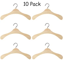 Best Price 10pcs 12CM Wooden Non-Slip Space Saving Mini Laundry Hook Clothes Hangers Drying Rack for Dolls Shirts Dresses Sweaters Best Price 10pcs 12CM Wooden Non-Slip Space Saving Mini Laundry Hook Clothes Hangers Drying Rack for Dolls Shirts Dresses Sweaters