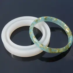 Силиконовая круглая форма для смолы изогнутый браслет тонкий DIY аксессуары для подарка ручной работы крафтинг браслет Изготовление