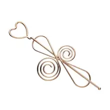 1 шт. палочка для волос полые металлические любовные сердечки китайская заколка с бантом палка аксессуары для волос зажим для женщин девушек Дамы