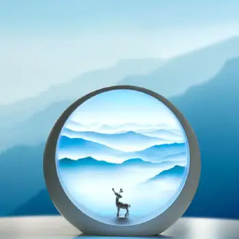 

SOLLED USB Charging Moon Shape Scene Atmosphere Table Lamp
