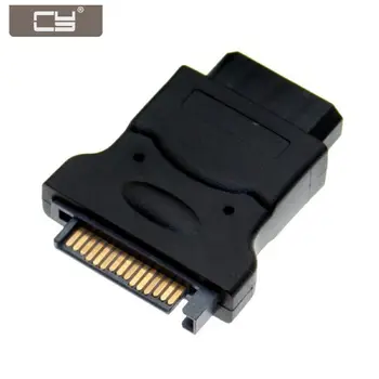 

10pcs/lot SATA 15Pin Male Power to Molex 4-pin IDE Hard Disk Drive Power Adapter Connector