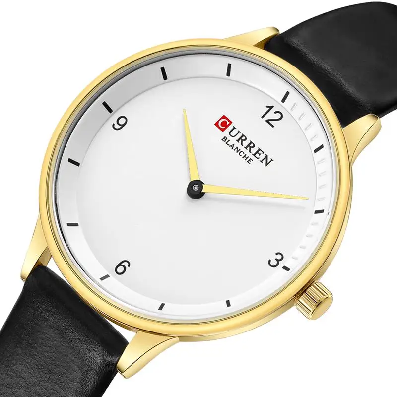 

2019 New Leather Watches Women Luxury Brand CURREN Fashion Quartz Female Wrist Watch Dress Ladies Elegant Watch reloj mujer