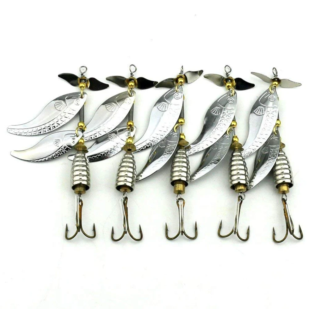Lot 10 Metal Spoon Lure Trout Spinner for Pike Trout Bass 14.8gin