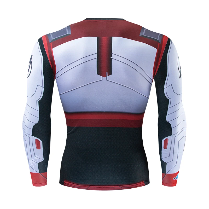 Новинка года Мстители 4 Endgame Quantum War 3D печатных футболки обтягивающая мужская кофта косплэй костюм топы корректирующие для мужчин фитнес ткань
