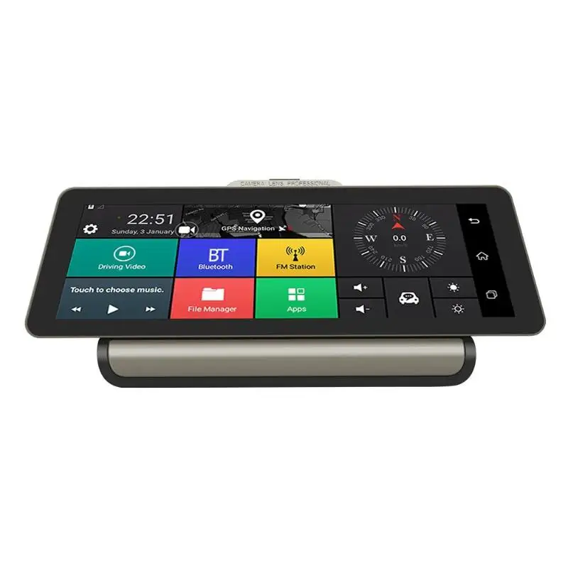 

10 Inch Touch Screen 4G ADAS Dash Cam Dual Lens Android 5.1 DVR Dash Cam GPS Navi WiFi BT ADAS Recorder FM Video Music Player