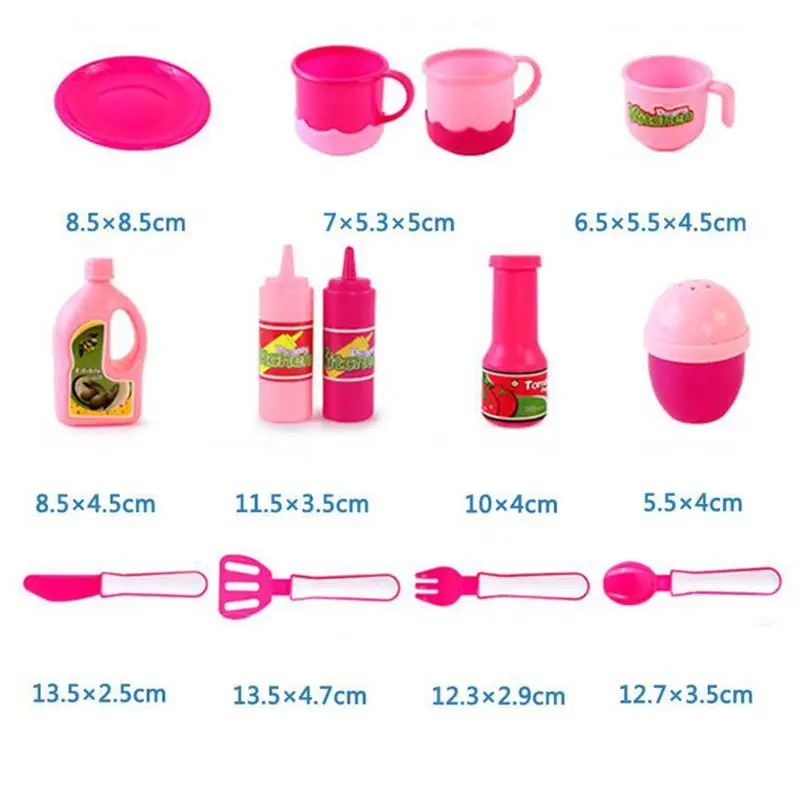 33 шт. креативный мини детские блюда и посуда набор посуды и набор столовых приборов игрушечная кухня с посудой комплект Пособия по кулинарии игрушки для детей