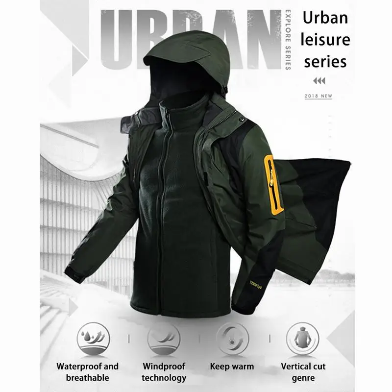 

Outdoor Skiing Jacket Mountaineering Coat Waterproof Windproof Vest Riding Driving Overcoat Winter Motorcycle Race Equipment