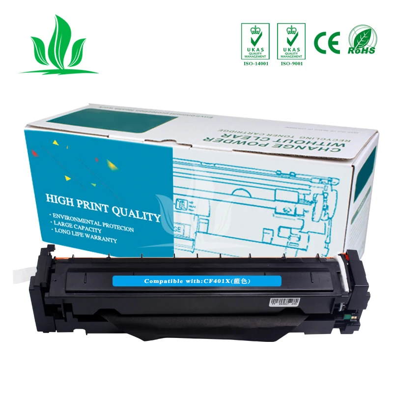 

2C CF400X 400x CF401X CF402X CF403X Toner Cartridge Compatible for HP Color LaserJet Pro M252dw/M252n MFP M277DW laser printer