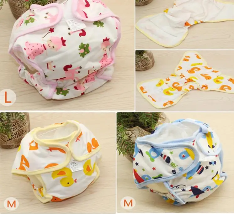 Cute Animals Baby Cloth Diaper Reusable Washable Pocket Nappy