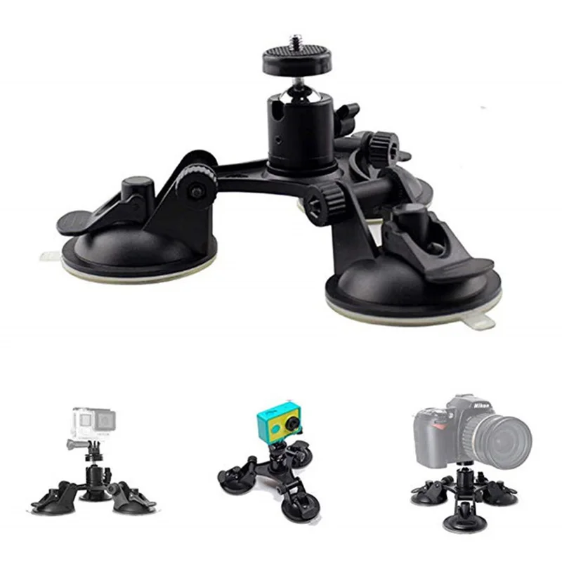 Car Windshield Suction Cup Holder Window Glass Action Camera Tripod Holder Mount For GoPro Hero