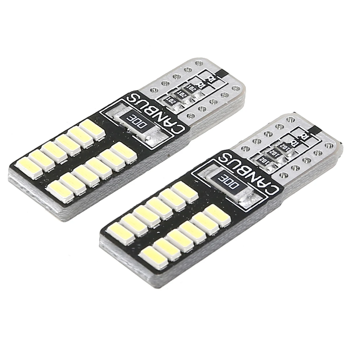 

2pc Super Bright LightingT10 194 W5W 3014 24LED Canbus Error Free Car Wedge Width Side Light Replacement Trunk Mirror Light