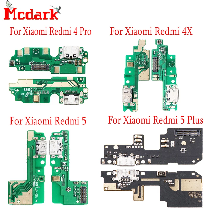 

For Xiaomi Redmi 4 Pro 4X USB Charging Port Cable Charger Plug Connector For Xiaomi Redmi 5 Redmi 5 Plus Dock Port Flex Board