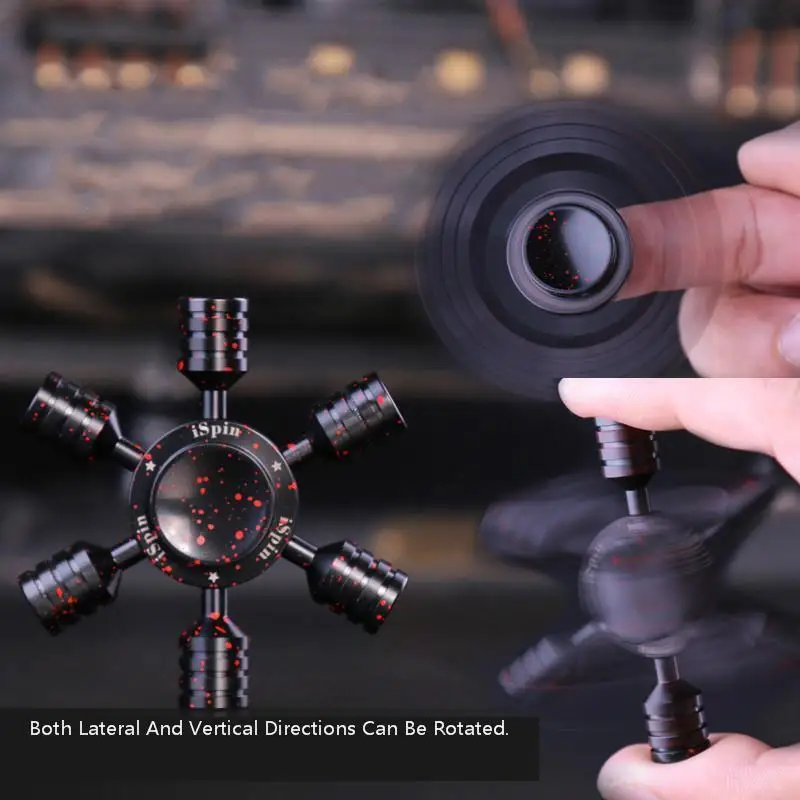 

ISpin S U.S.A Fingertip Top Inception Space Finger On Rotating Adult Decompression EDC Toys The Fingers Spiral