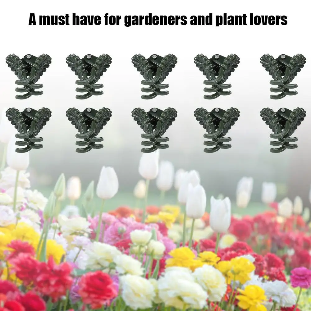 

40Pcs Plant Support Clips Flower Vine Clips Garden Tomato Plant Support Clips For Supporting Stems Vines Grow Upright