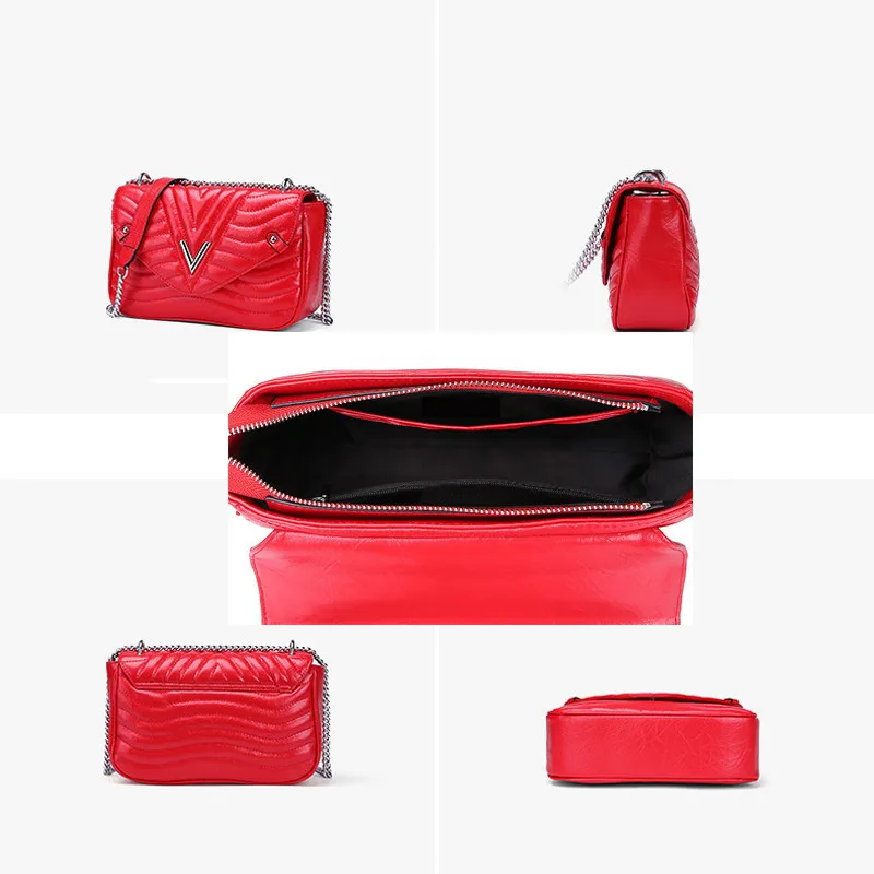 VM FASHION KISS/новые женские сумки из натуральной кожи с цепочкой ручные короткими