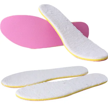 

Winter Wool Warm Heated Insoles Thermal Thickened Warm Keeping Shoes Pad For Men And Women Inserts Insoles