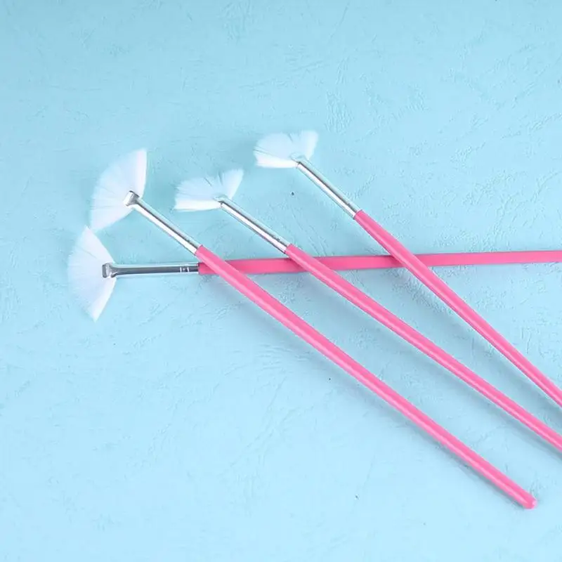 

1pc Fan Shape Nail Brush Dust Glitter Powder Remover Pen Nail Art Makeup Tool Nail Dotting Drawing Carving Pen