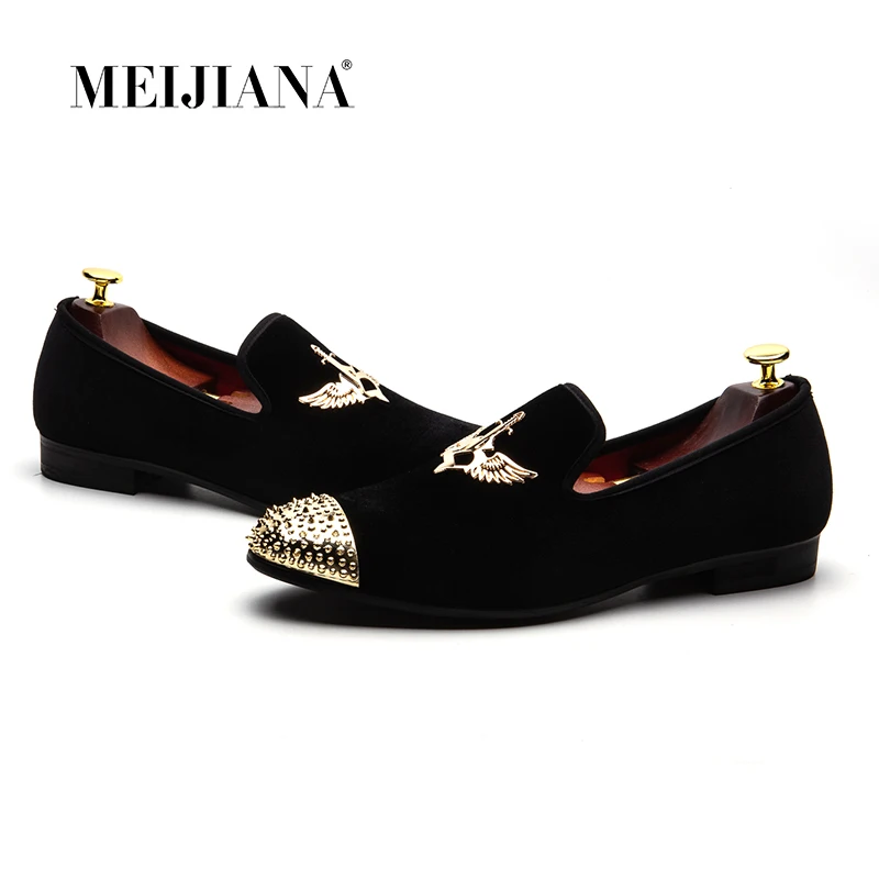 MEIJIANA 2018 Fashion Brand Men's Shoes Handmade Leather Comfortable Men's Shoes Men's Loafers Banquet Shoes