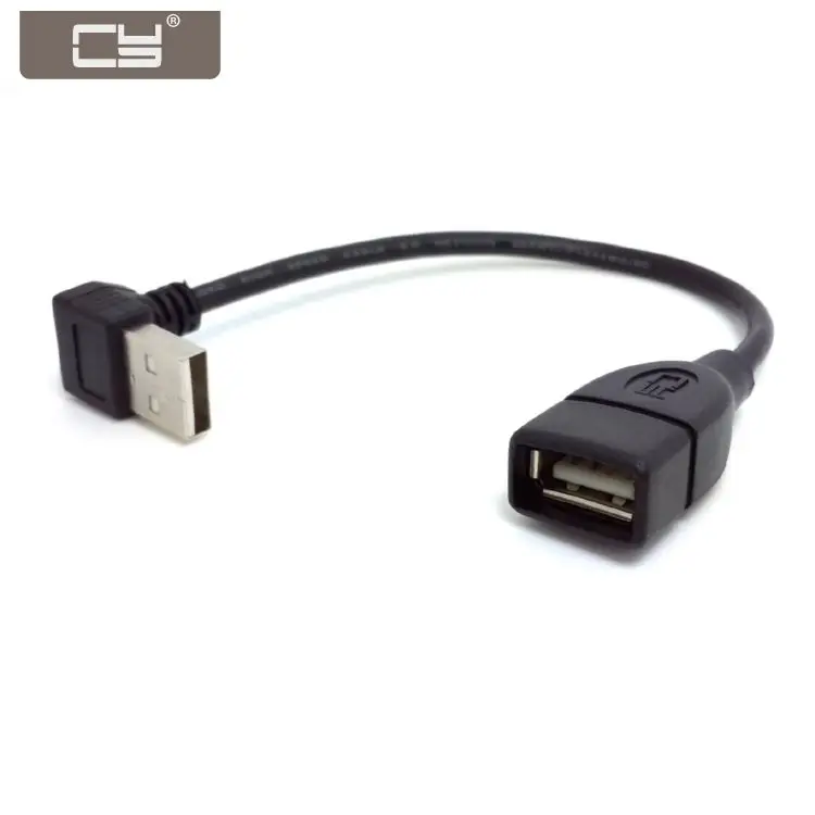 

CYDZ 90 Degree Up Angled USB 2.0 A Male to USB A Female Extension Cable 20cm