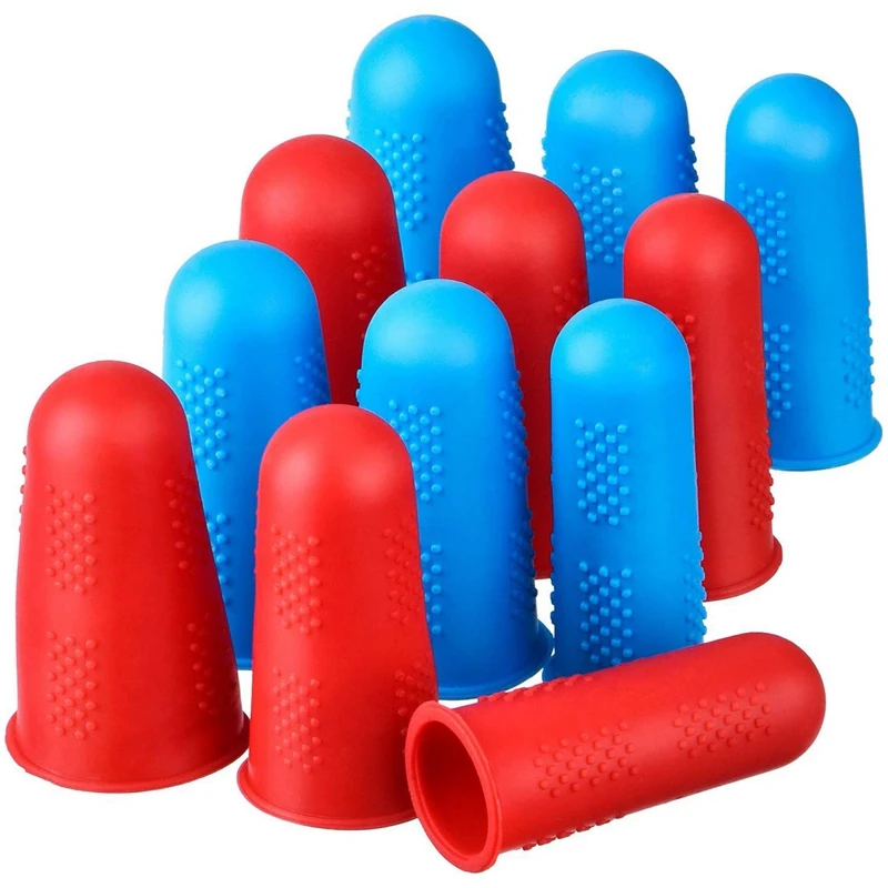 

Silicone Finger Protectors 12 Pieces Finger Protectors Hot Glue Finger Caps For Hotglue Sewing Wax Rosin Resin Honey Adhesives