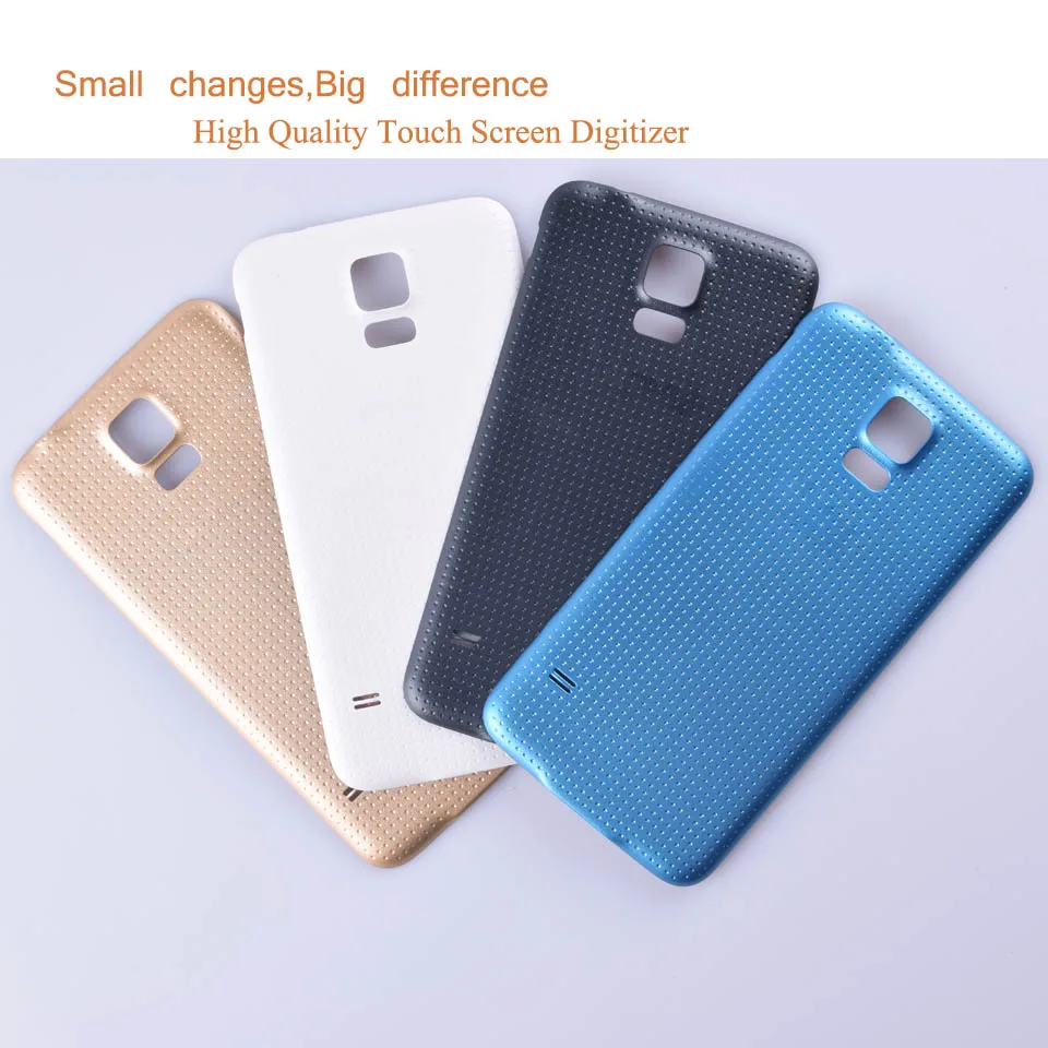 10 шт./лот для Samsung Galaxy S5 i9600 G900F G900H SM G900 корпус Крышка батарейного отсека задняя