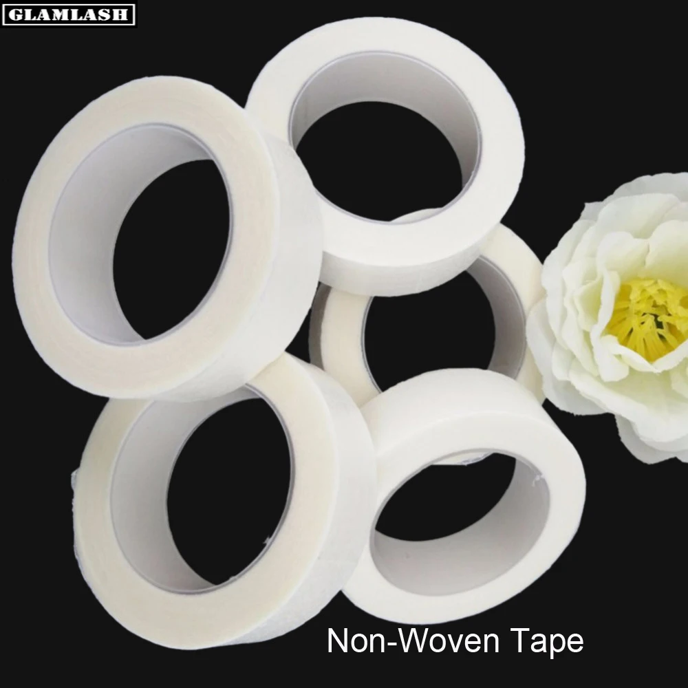 

5 Medical Eyelash Extension Lint Free White Paper Under Patches Eye Tapes Medical PE False Lash Extension Wrap Tape Set