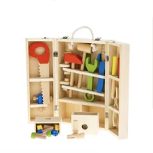 ГОРЯЧАЯ Детская игрушка для ролевых игр, деревянный набор инструментов для моделирования, набор инструментов для ремонта, Набор детских игр, набор игрушек-пазлов, подарок для детей