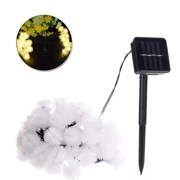 

6.35M 30 LED Solar String Lights Fuzzy Ball Light Outdoor Waterproof Fairy Lights for Christmas Wedding Party Home