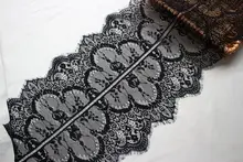 30cm Wide Bilateral Frivolous Soft Gauze Eyelashes Tulle Lace Diy Wedding Dress Clothing Accessories White Mesh Sequin Fabric
