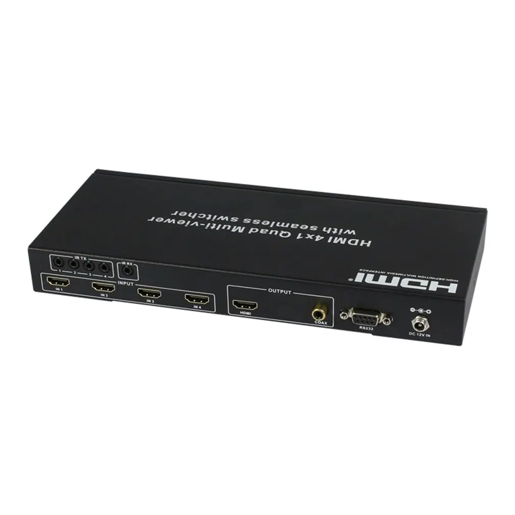 

4 Port HDMI Switcher Audio Converter Support 4k 3D ARC 4 In 1 Out HDMI Splitter Audio Extractor Mini Portable Audio Adapter