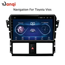 2016 дюймов Android 8,1 автомобильный DVD gps для Toyota vios 2014-10,1 навигационная система стерео аудио Радио Видео Bluetooth