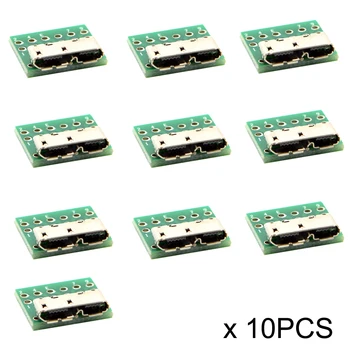 

10pcs Receptacle Board Mount SMT Type with PCB Micro USB 3.0 10pin Female Socket for DIY Cable