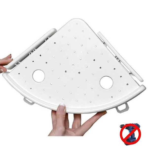 الحمام الجرف اقتناص رف زاوية العلبة الحمام البلاستيك رف زاوية دش تخزين حامل حائط الشامبو حامل