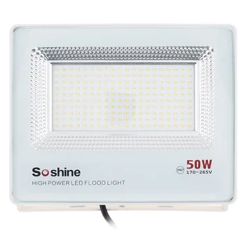 

Soshine 10000 Lumens Ac180-265V Waterproof 50W 208 Pct2835 Led White Light Floodlight With 120 Degree Luminescence Angle For O