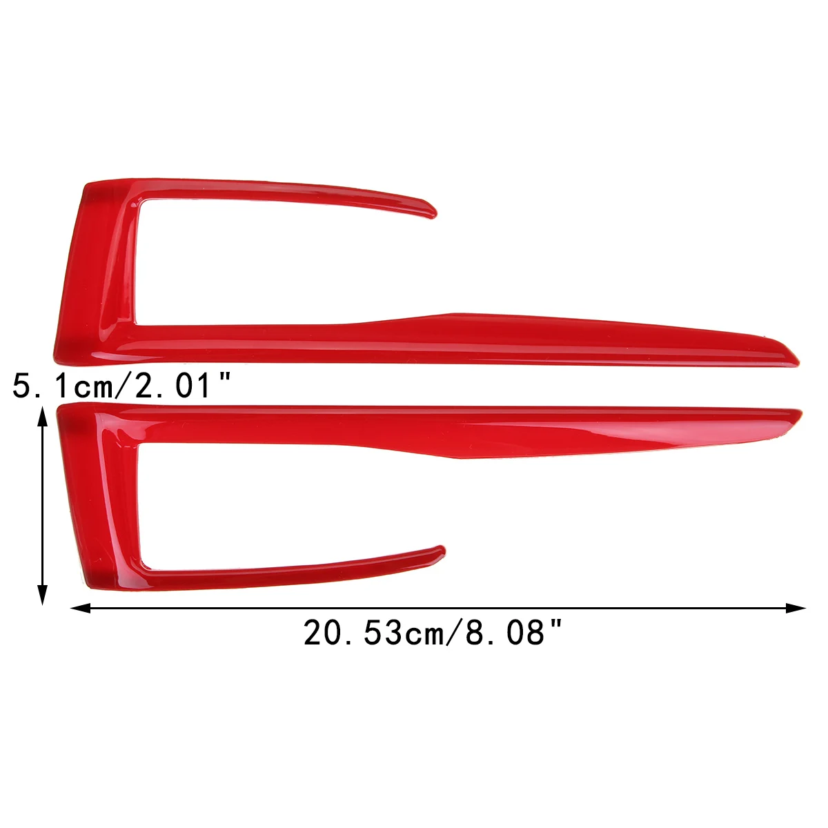 2 шт. ABS Красный интерьер переключения передач Панель рамка крышка наклейки Накладка для Honda Civic 10th