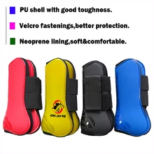 Лошадиные неопреновые сапоги для поврежденного сухожилия, искусственная кожа, защитная пара для прыжков, передние сапоги 1 пара(AC70231