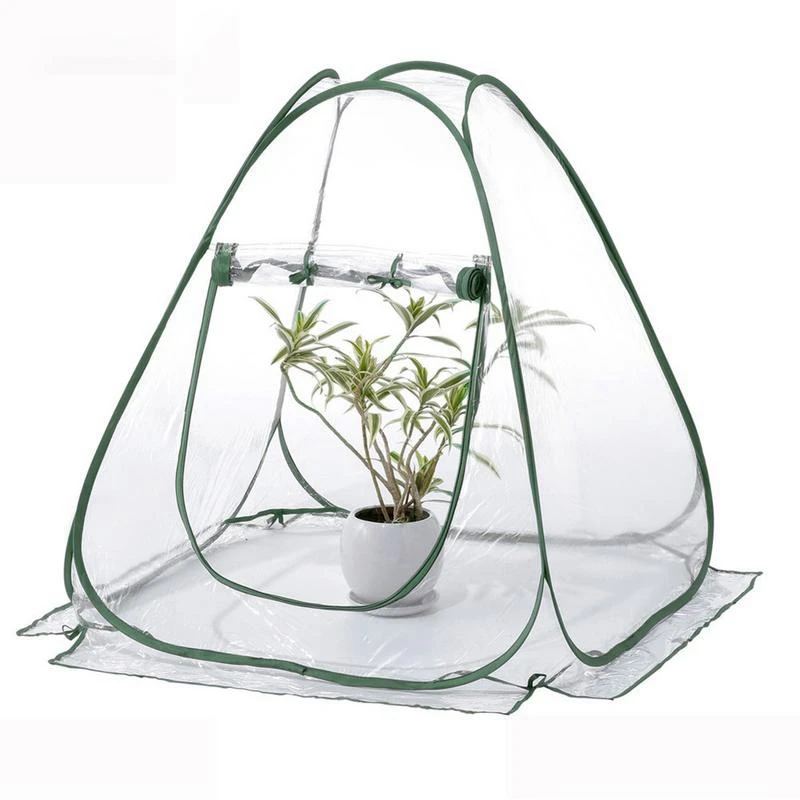 Портативный складной прозрачный мини-садовое растение, цветок Защитный тент мини теплицы ПВХ теплая комната сад теплица