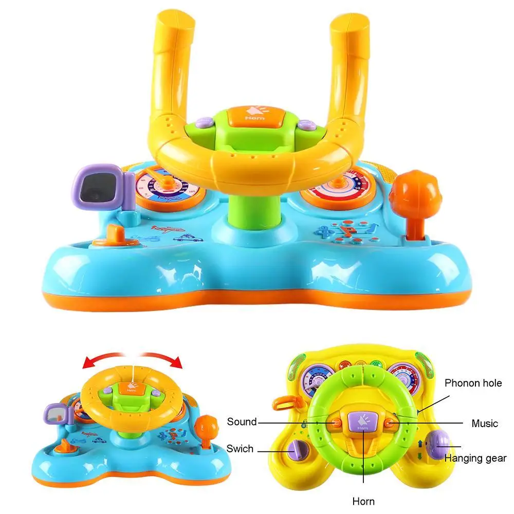 Steering Wheel Shape Deformation vibration steering wheel deformation light music children's educational toys early education Steering Wheel Shape Deformation vibration steering wheel deformation light music children's educational toys early education