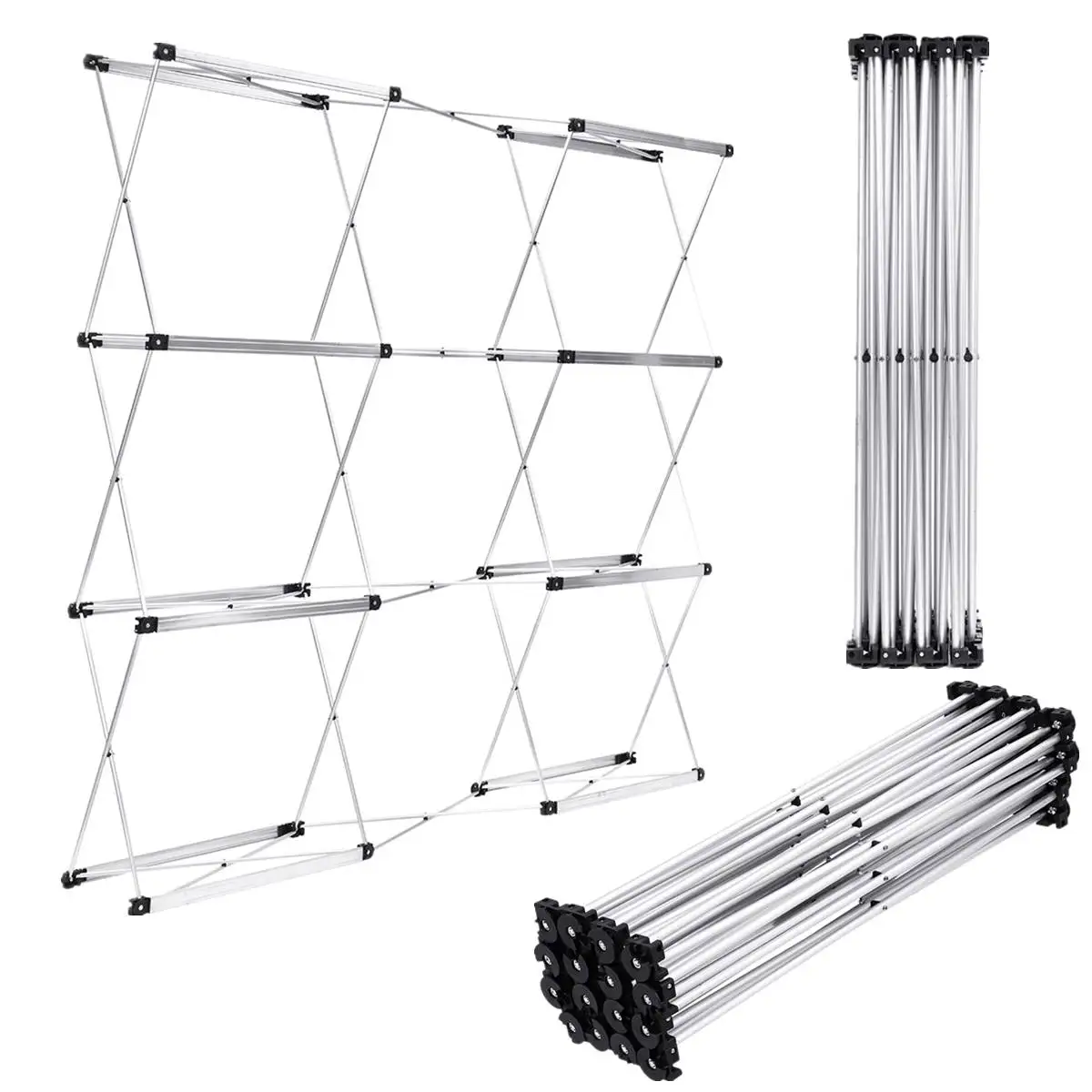 

Aluminum Flower Wall Folding Stand Frame for Wedding Backdrops Straight Banner Exhibition Display Stand Trade Advertising Show