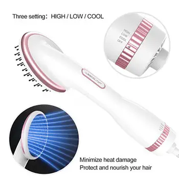 

BellyLady Home Use Hair Styler Brush Blower Comb Wet Hair Straightening Dryer