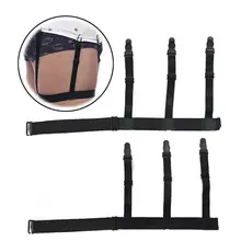 Брендовая Новинка, мужская рубашка, подвязки, эластичный нейлон, регулируемые держатели для рубашек, устойчивый к изгибу пояс, стильные подтяжки в полоску