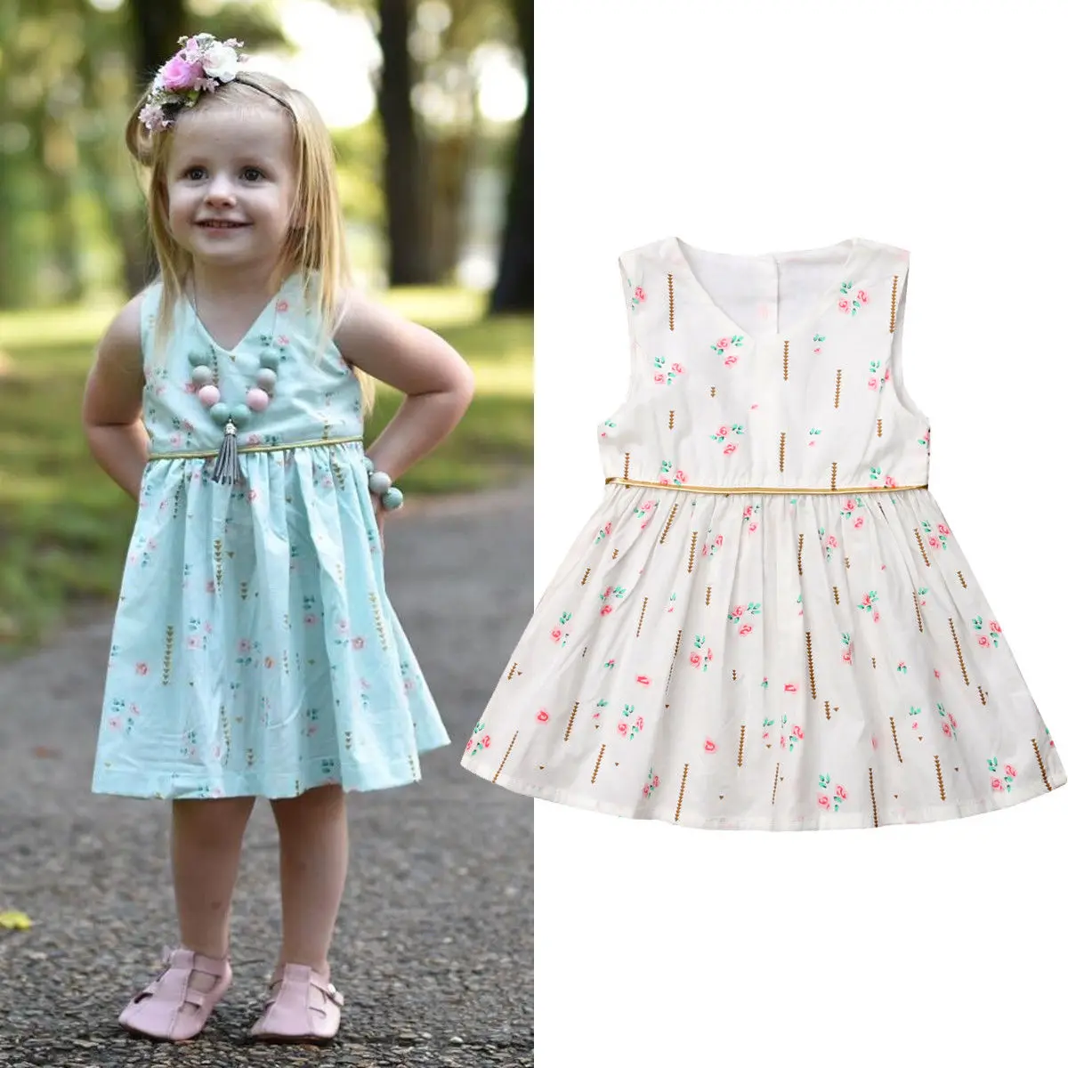 Модное платье с цветочным рисунком для маленьких девочек вечерние, Детские праздничные кружевные платья, праздничное платье-пачка принцессы