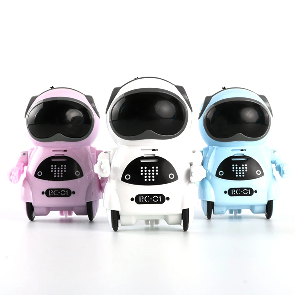 

Mini Pocket Smart Robot Multi-Functional Voice Dialogue Light Dance Robot Toy RC Robot for Children Funny Toys Kids Gift