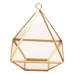 Коробка в форме бриллианта, органайзер, геометрическое стекло, косметическая коробка для хранения, коробка для сбора ювелирных изделий